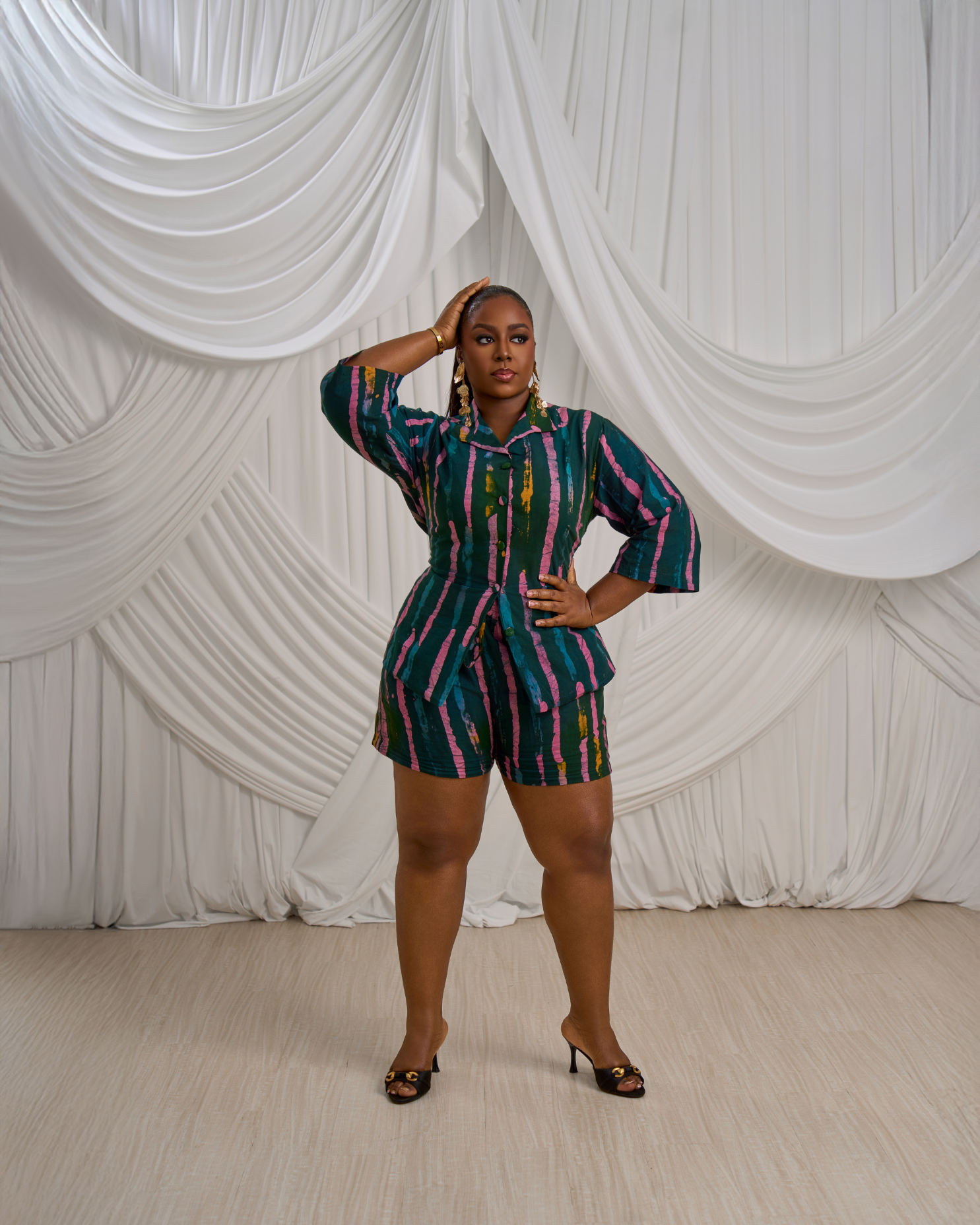 Half-Sleeve Shirt & Shorts- Print