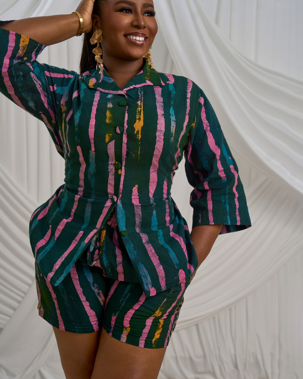 Half-Sleeve Shirt & Shorts- Print