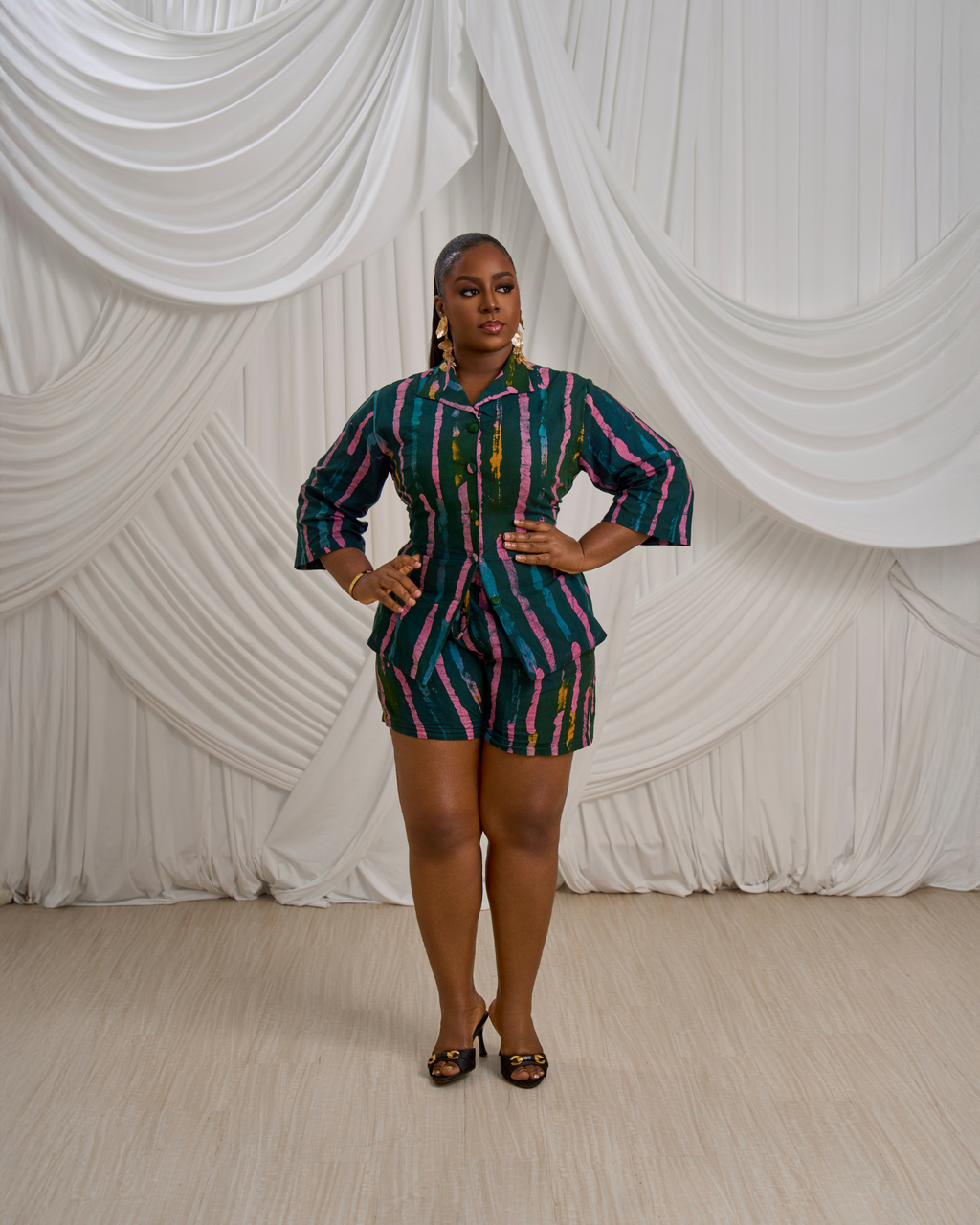 Half-Sleeve Shirt & Shorts- Print